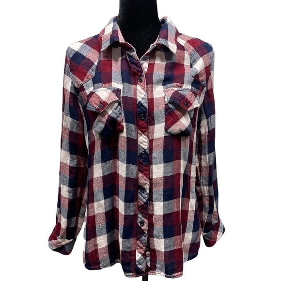 Womens Rails plaid button up shirt with pockets size large - Picture 1 of 10